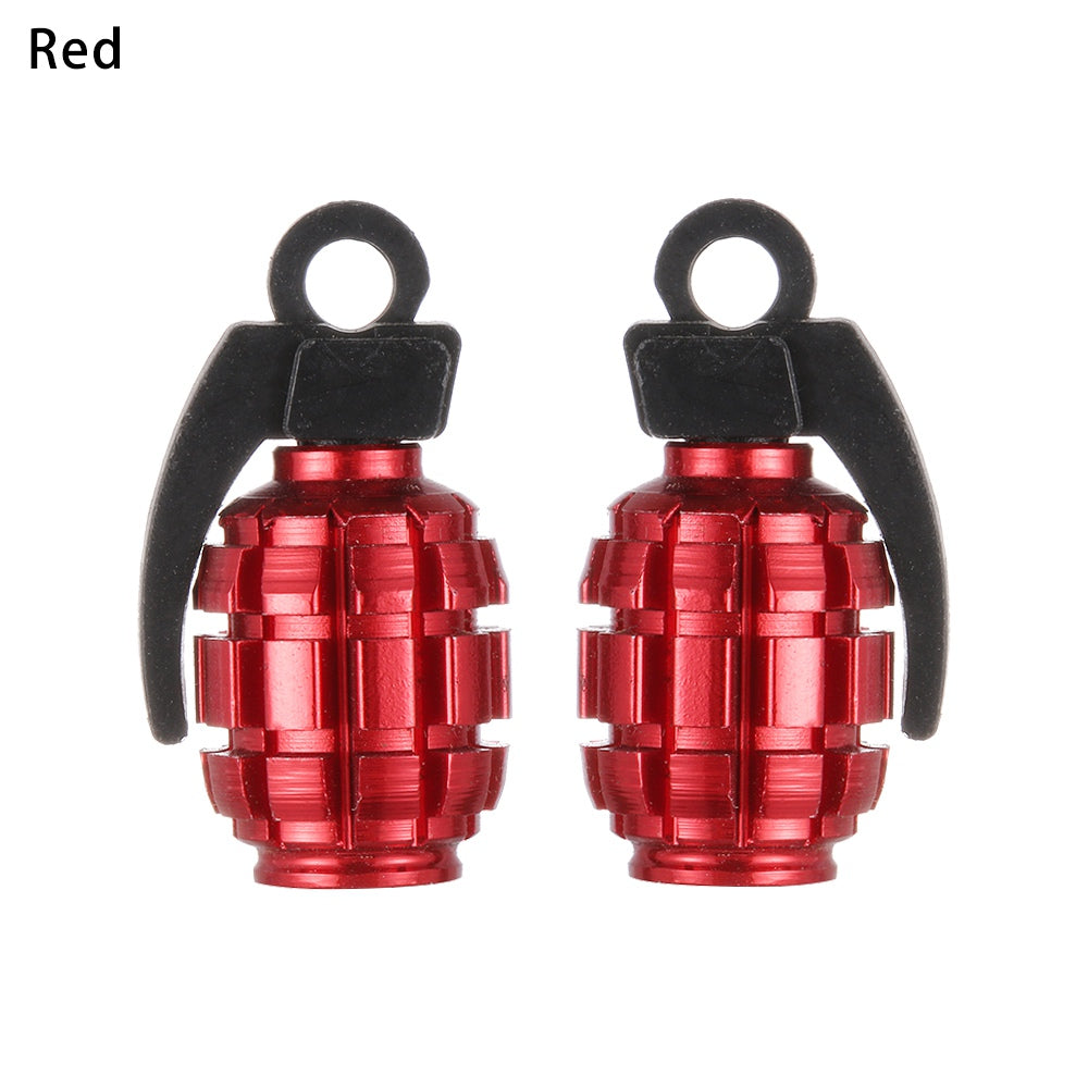 2pcs or 4pcs Hand Grenade Tire Valve Stem Air Caps