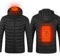 New Heated Jacket Coat USB Electric Jacket Cotton Coat Heater Thermal Clothing Heating Vest Men's Women's Clothes Winter