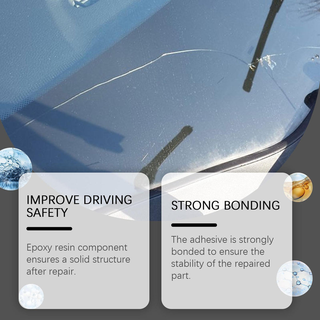 Holmont Car Windshield Crack Repair Kit Nano-repair Fluid Quickly Repairs Cracks For A Clear View And Safe Travel