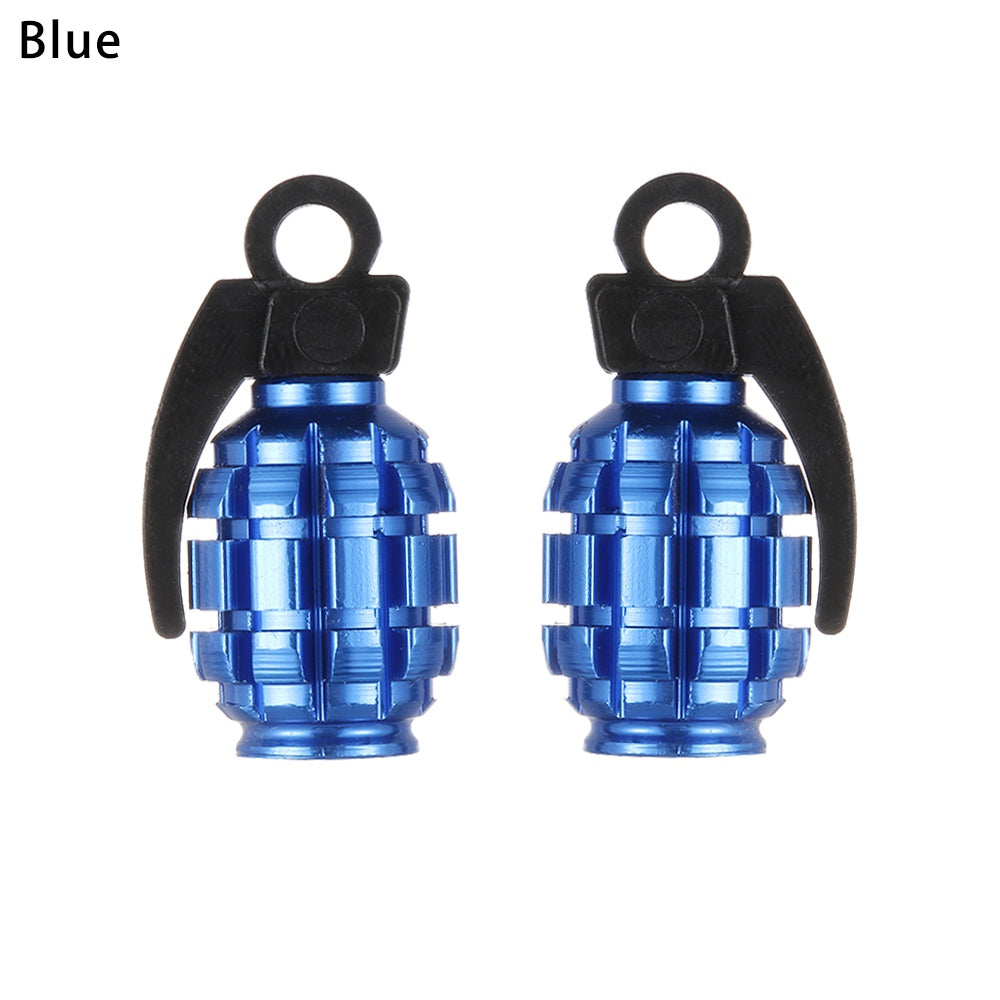 2pcs or 4pcs Hand Grenade Tire Valve Stem Air Caps