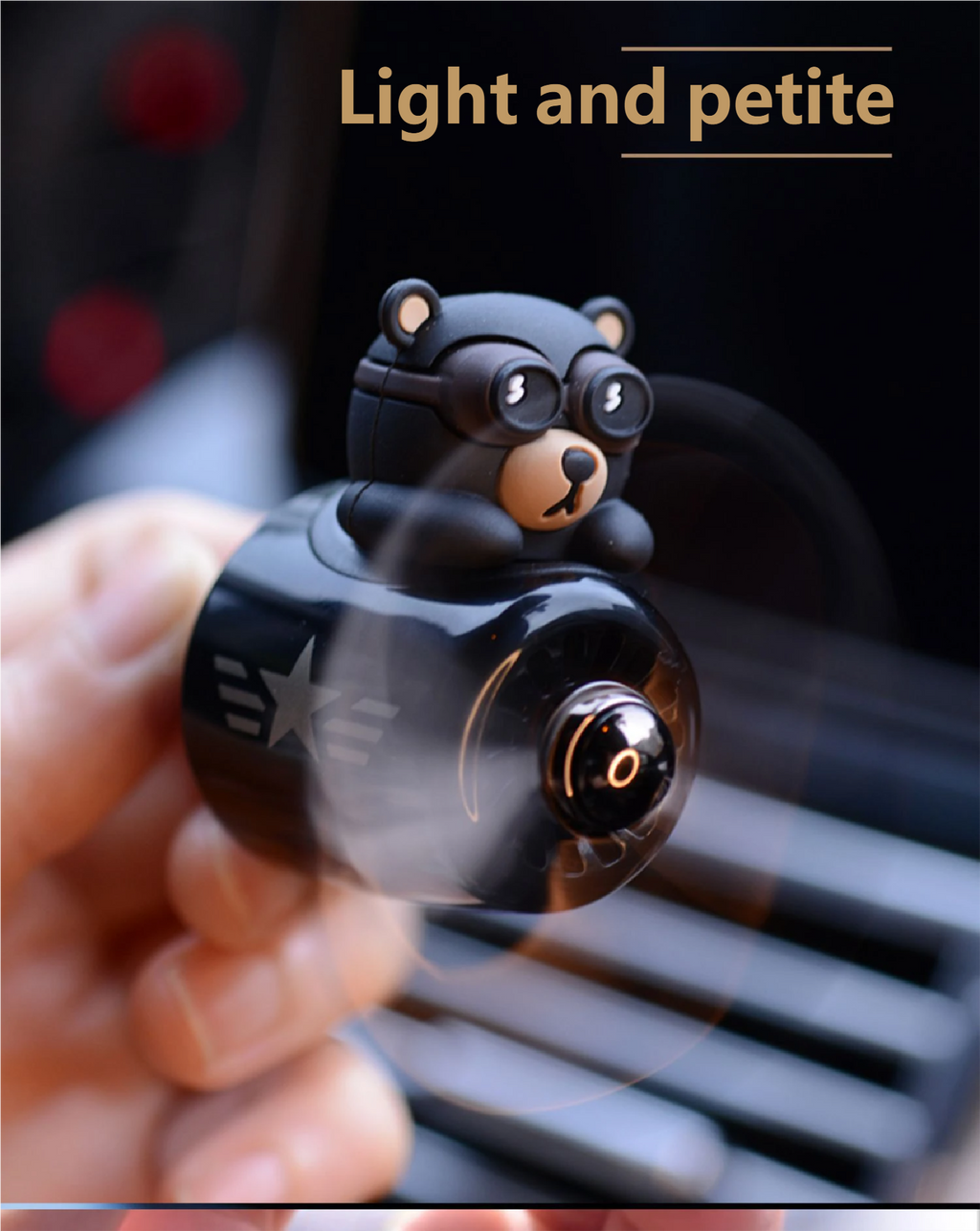 Car Vent Clip Air Freshener - Black