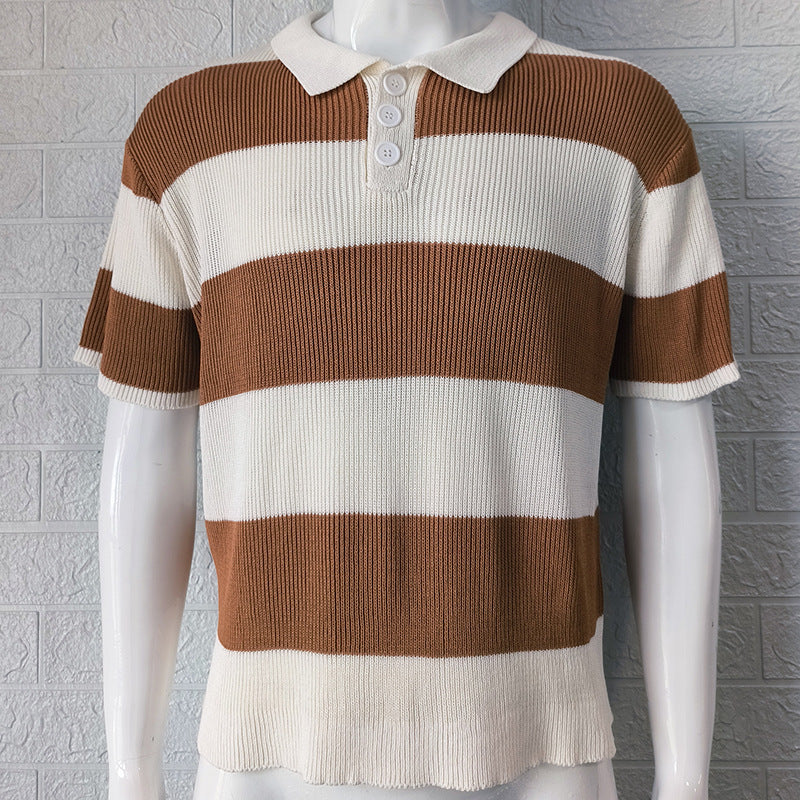 Men's Summer Lapel Polo Sweater
