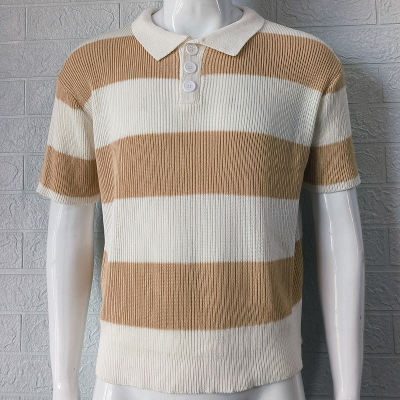 Men's Summer Lapel Polo Sweater
