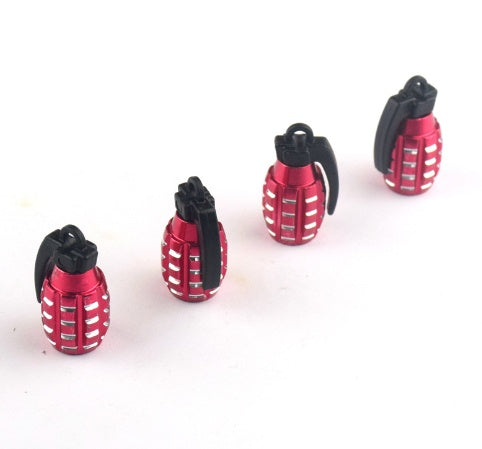 2pcs or 4pcs Hand Grenade Tire Valve Stem Air Caps