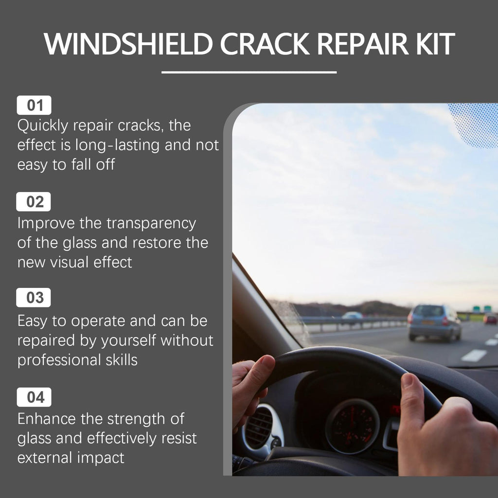 Holmont Car Windshield Crack Repair Kit Nano-repair Fluid Quickly Repairs Cracks For A Clear View And Safe Travel
